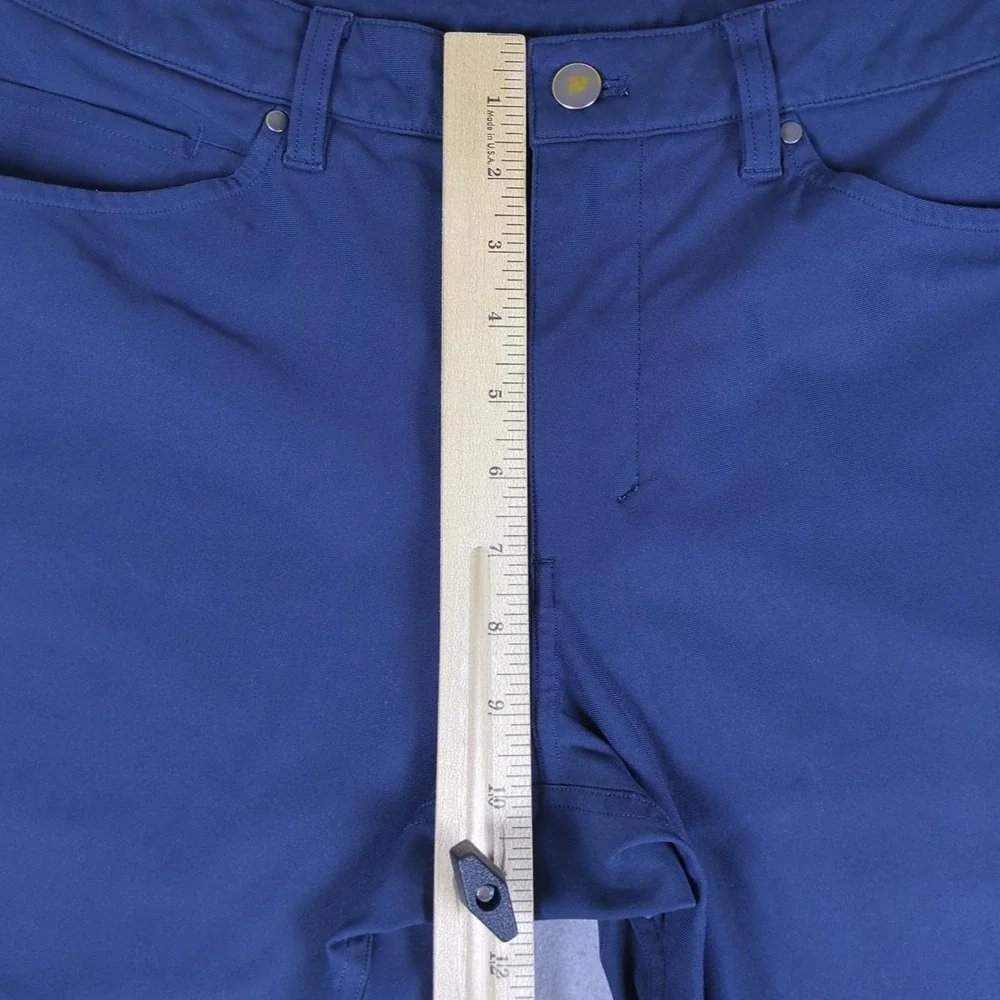 Lululemon ABC Slim Warpstreme Pants Mens 32x29 True Navy Blue Tapered LM5704S